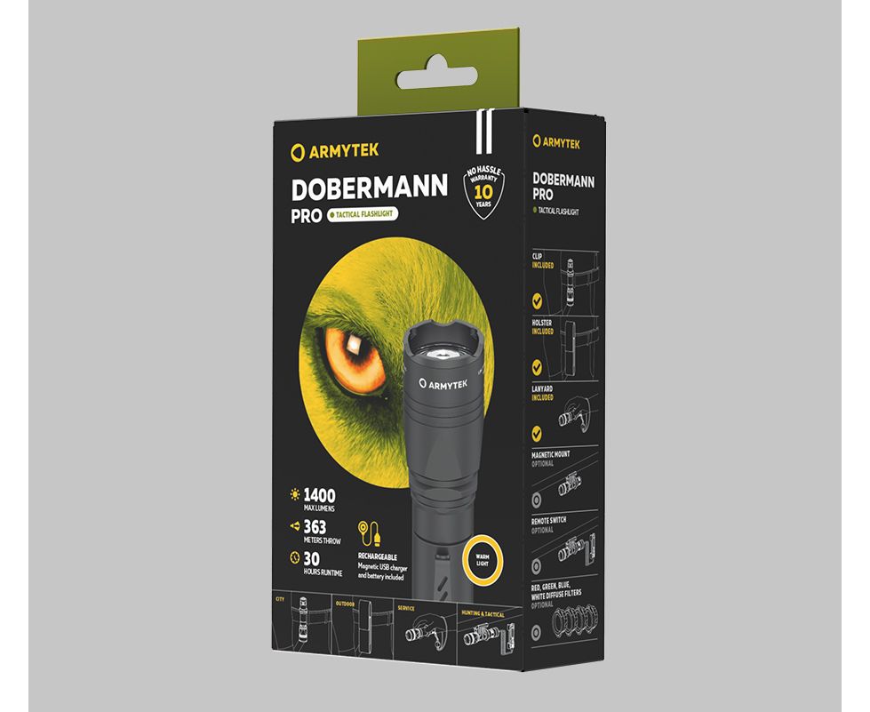 Armytek Dobermann Pro Magnet USB (warm light) - Image 7
